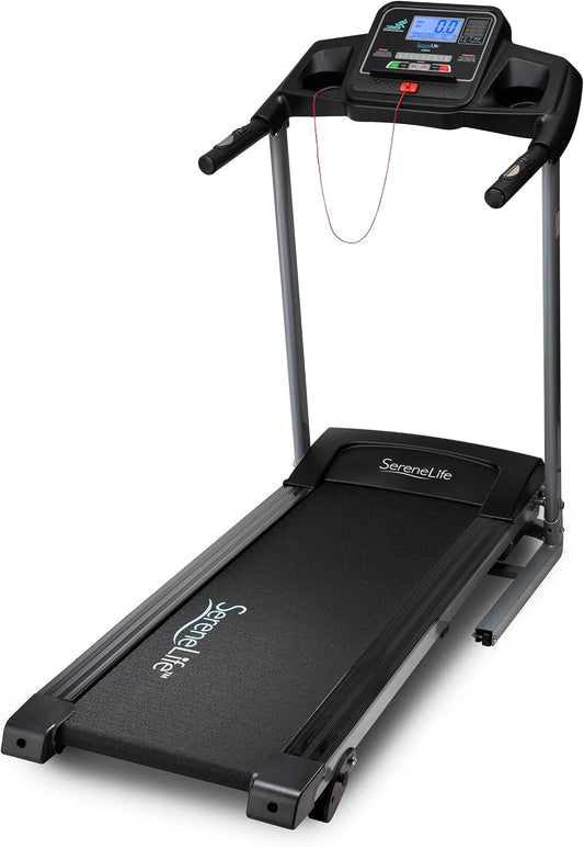 Electric Folding Treadmill Foldable Home Fitness Equipment for Walking & Running, 1.5/2.5 HP Indoor Home Cardio Machine with Downloadable App, Safety Key, Bluetooth Connectivity