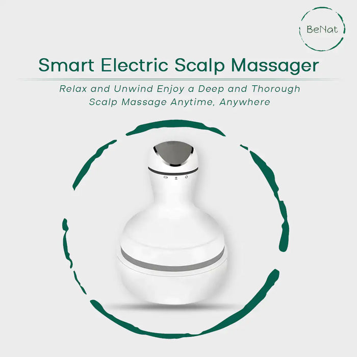 Smart Scalp Massager – Portable, Rechargeable, & Waterproof Relaxation