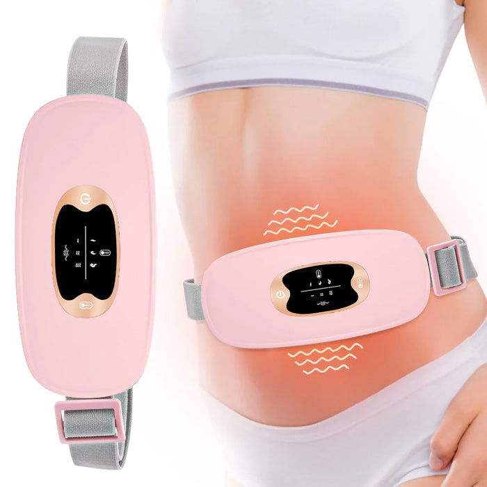 Electric Heating Menstrual Pad Belt – Vibration & Heat for Period Pain Relief