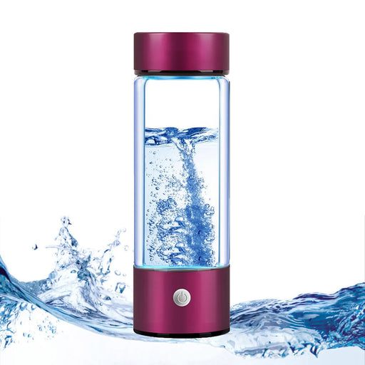 Upgrated Hydrogen Water Bottle, Portable Hydrogen Water Bottle Generator, Rechargeable Hydrogen Water Ionizer Machine for Home Office Travel