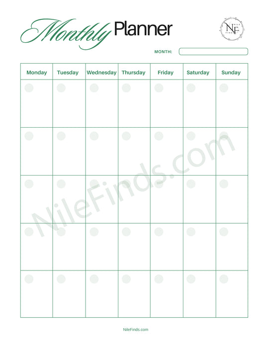 Monthly Planner