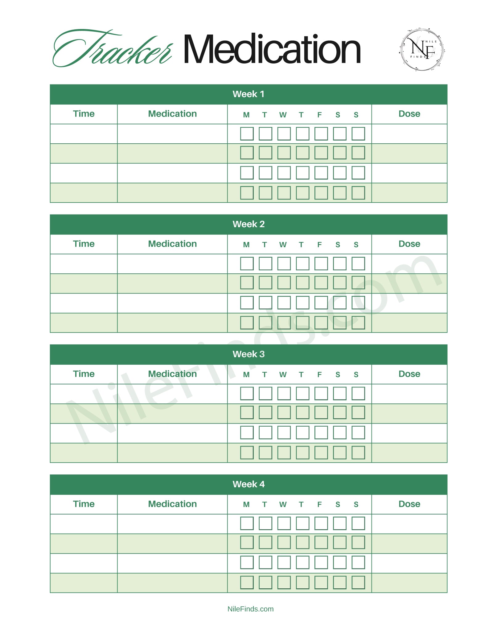 Smart Medication Tracker PDF for Monitoring Dosages and Health Management