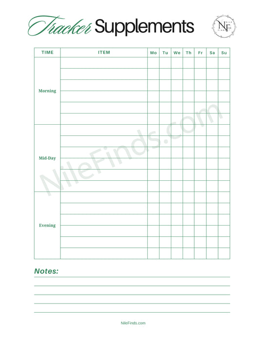 Supplements Tracker