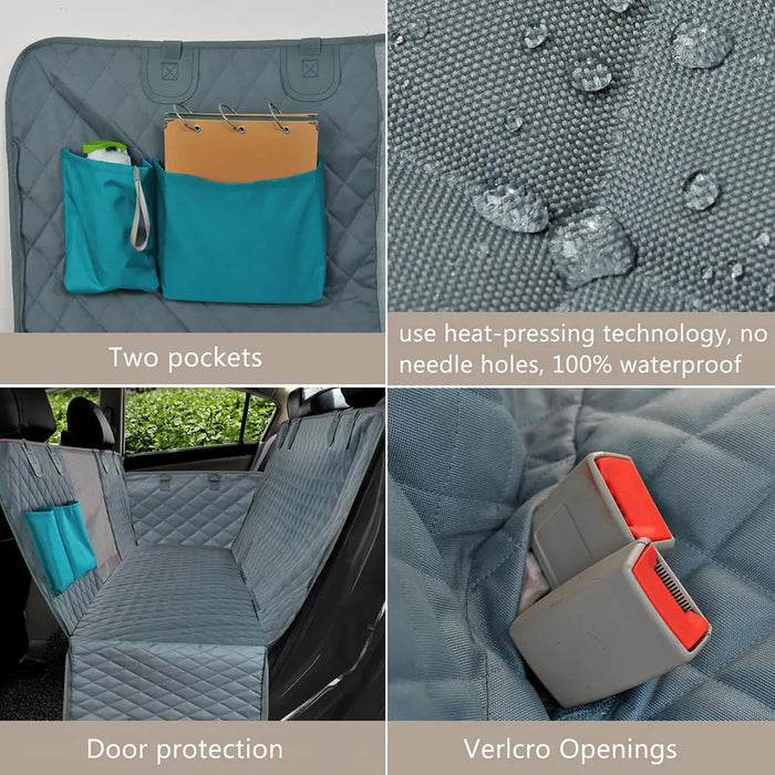 Enhanced Pet Safety Dog Seat Cover with Mesh Visual Window - Ultimate Comfort and Protection