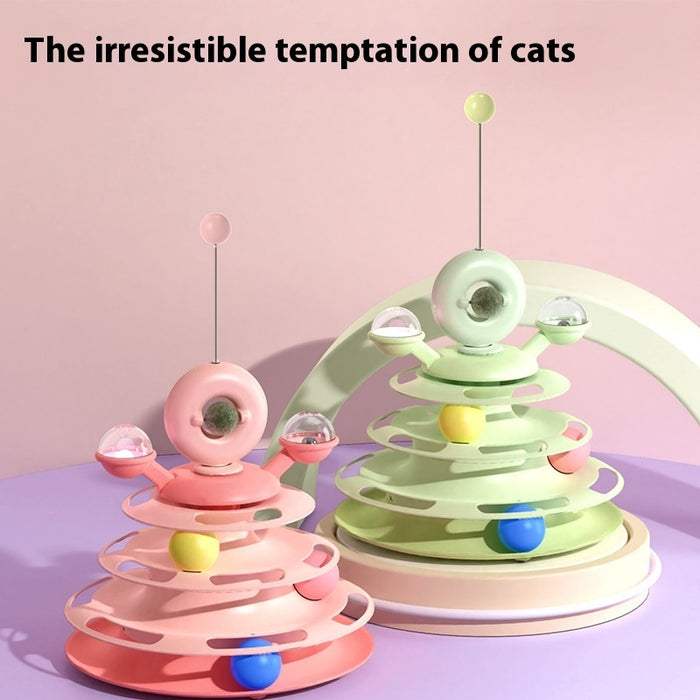 4 Levels Cat Toy Tower