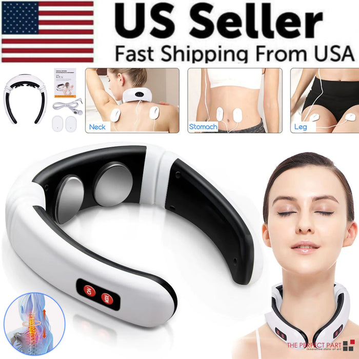 Electric Neck Massager - Pulse & Magnetic Therapy for Instant Pain Relief