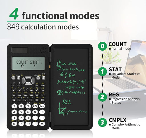 Calculator Notepad with 6.5 Inch LCD Writing Tablet