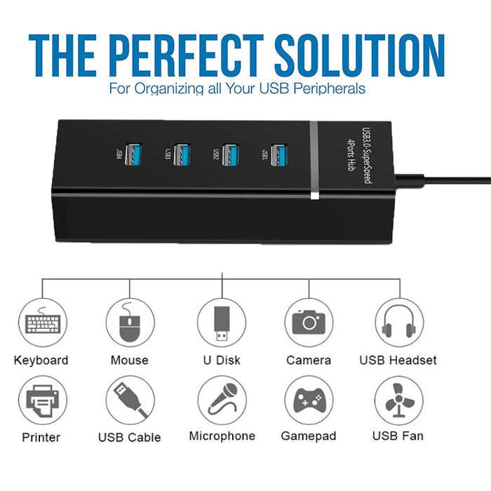 4 In 1 2.0 3.0 USB HUB Splitter High