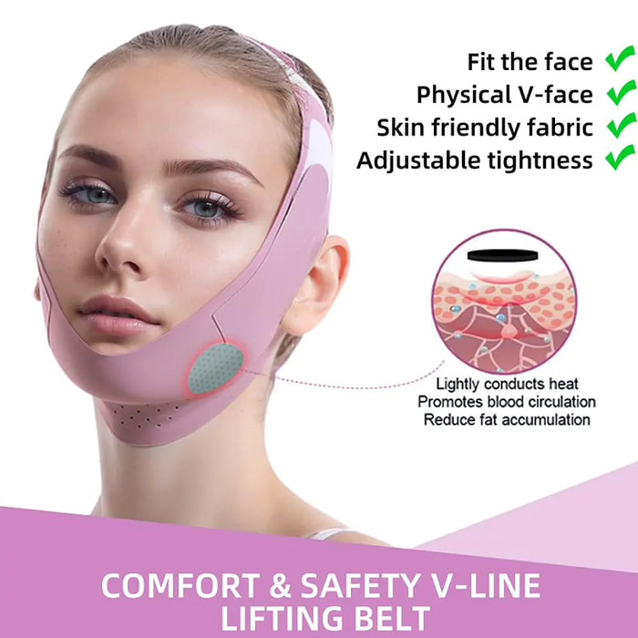 Graphene V-Line Chin Up Mask - V-Shaped Face & Jaw Exerciser, Lilac