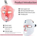 LED Face Mask - 7 Color Light Therapy for Facial Skin Care, Wrinkle Reduction and Acne Improvement