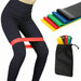 RESISTANCE BANDS SET LOOP Exercise Yoga 5Pc Elastic Fitness Gym Workout Training