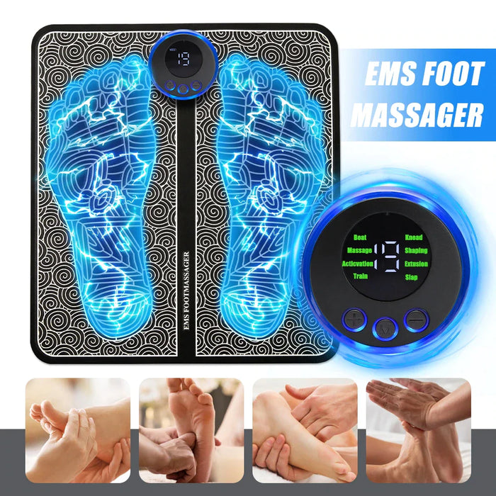 EMS Foot Massager Leg Electric Deep Reshaping Kneading Muscle Pain Relax Machine