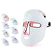 LED Face Mask - 7 Color Light Therapy for Facial Skin Care, Wrinkle Reduction and Acne Improvement