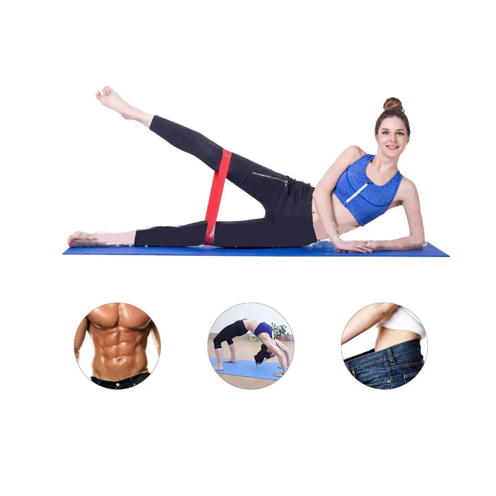 Flex and Stretch Set of 5 Exercise Latex Bands – Your All-in-One Fitness Solution