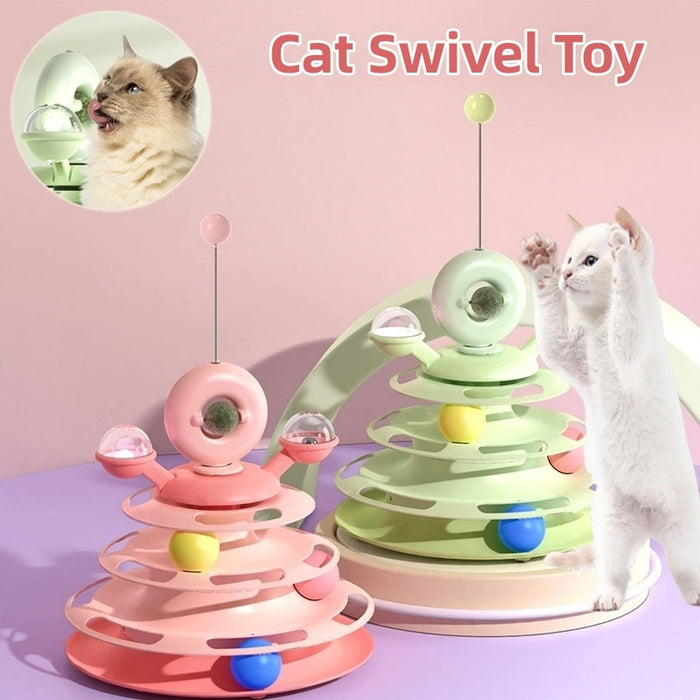 4 Levels Cat Toy Tower