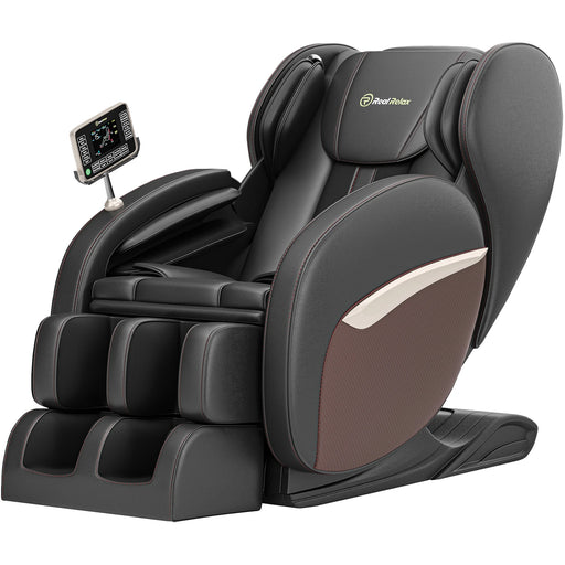 Zero Gravity Massage Chair, Shiatsu Massage Relaxation Recliner with Heating and Bluetooth, Brown