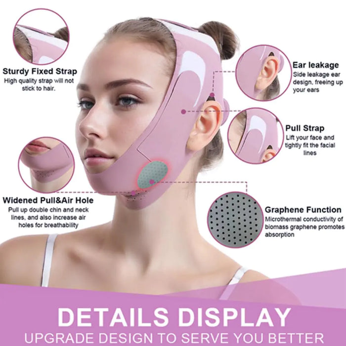 Graphene V-Line Chin Up Mask - V-Shaped Face & Jaw Exerciser, Lilac