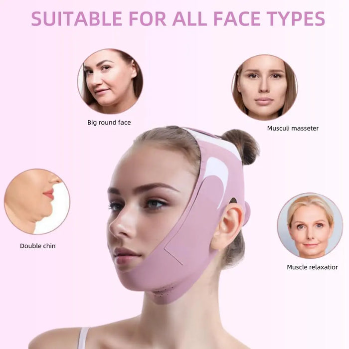 Graphene V-Line Chin Up Mask - V-Shaped Face & Jaw Exerciser, Lilac