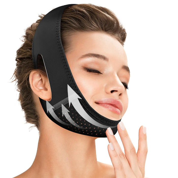 Reusable V-Line Lifting Mask with Chin Strap – Sculpt & Define Your Jawline