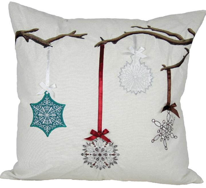 Limb Ornament Holiday Pillow