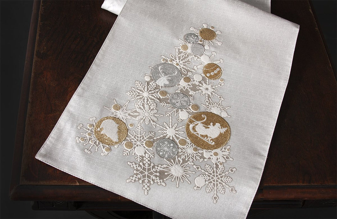 Ornament Tree Table Runner,13.5"x72"