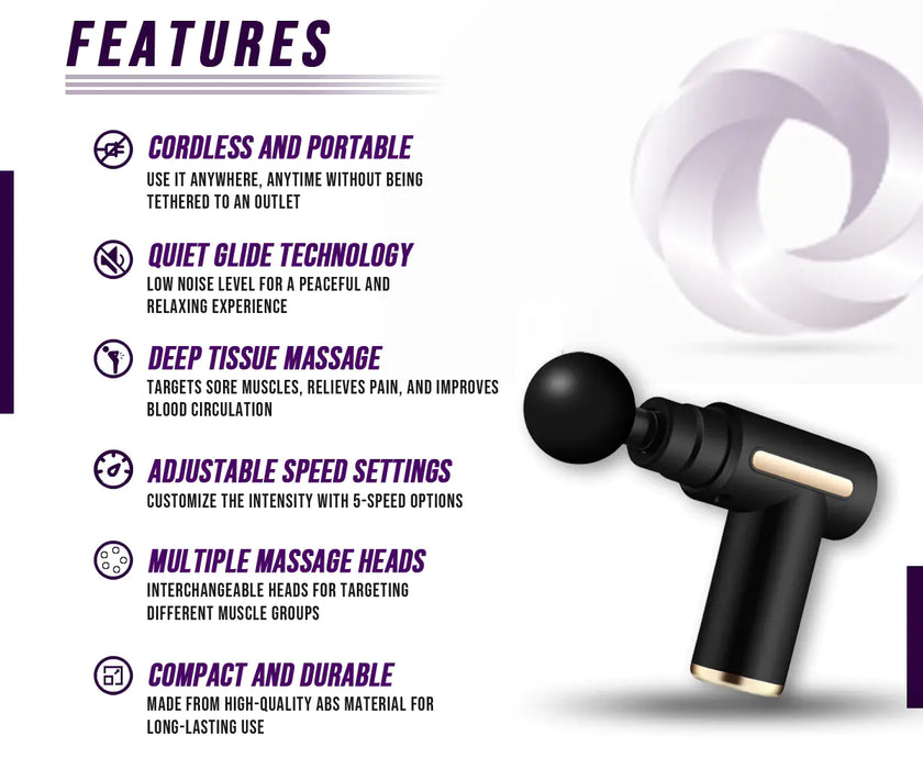 Muscle Massage Gun Deep Tissue, Percussion Massager Gun for Athletes Muscle Massage Gun for Pain Relief