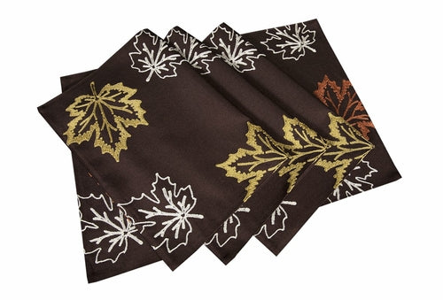 Rustic Autumn Placemats, 14"x20", Set of 4