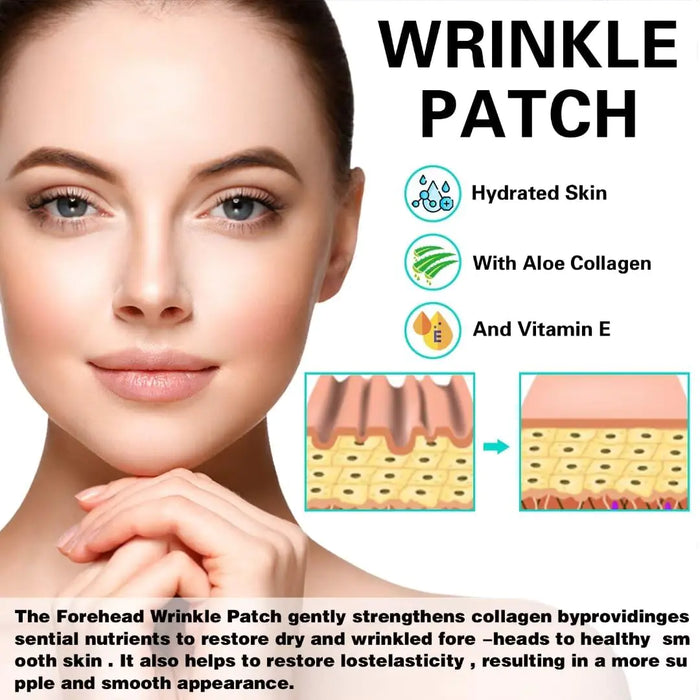 Forehead Wrinkle Patches (12pcs) - Smooth Fine Lines & Wrinkles Naturally