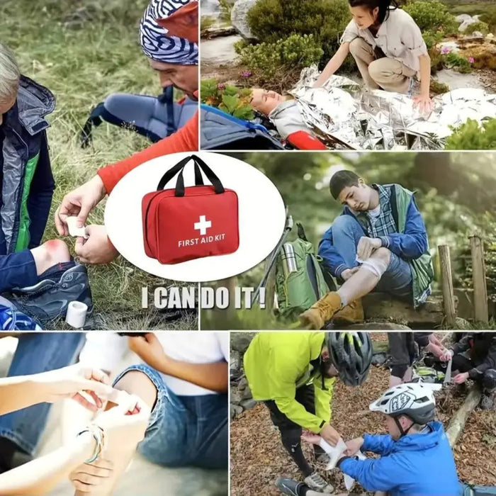 173pcs Large First Aid Kit – Emergency Supplies for Outdoor Adventures & Home Use