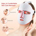 LED Face Mask - 7 Color Light Therapy for Facial Skin Care, Wrinkle Reduction and Acne Improvement