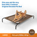 The Original  Elevated Pet Dog Bed for Indoors & Outdoors, Large, Nutmeg