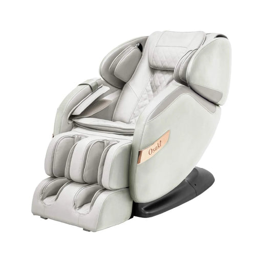 OS Champ Zero Gravity Full Body Massage Chair Recliner, Cream/Taupe