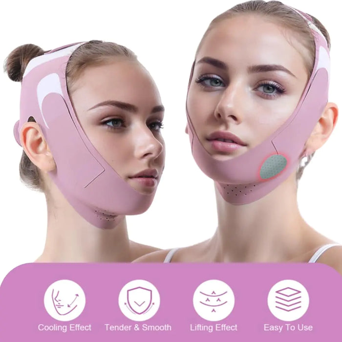 Graphene V-Line Chin Up Mask - V-Shaped Face & Jaw Exerciser, Lilac