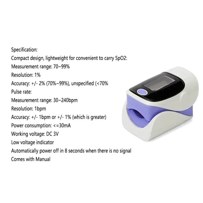 Fingertip Pulse Oximeter – Accurate Oxygen Saturation & Heart Rate Monitoring