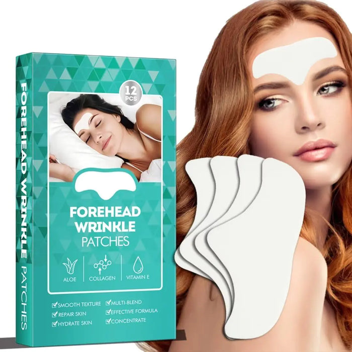 Forehead Wrinkle Patches (12pcs) - Smooth Fine Lines & Wrinkles Naturally