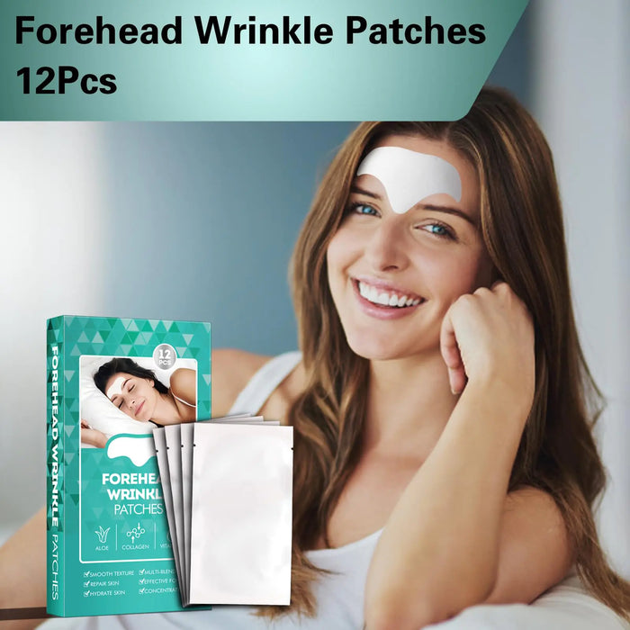 Forehead Wrinkle Patches (12pcs) - Smooth Fine Lines & Wrinkles Naturally