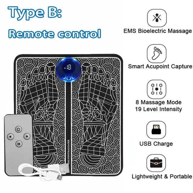 Electric EMS Foot Massager Pad