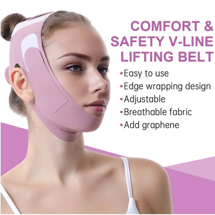 Graphene V-Line Chin Up Mask - V-Shaped Face & Jaw Exerciser, Lilac